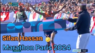 Olympic  Marathon Sifan Hassan wins gold 🏅 [upl. by Leerzej]