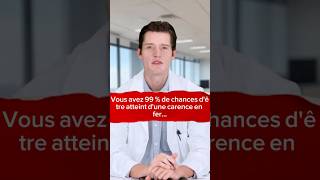 Vous avez 99  de chances dêtre atteint dune carence en fer santé seeds bienêtre info [upl. by Ogren]