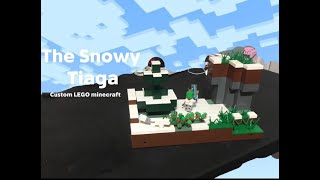 The Snowy Taiga  Custom LEGO Minecraft World [upl. by Nylhtiak]