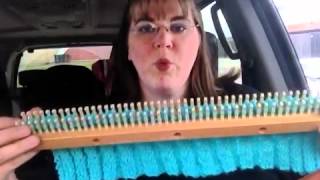 Loom Vlog on Triple Knit Stitch and Baby Blankets on AllnOne Closed Captions CC [upl. by Llerdnek]