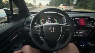 Brand new 2023 Honda Ridgeline self driving auto pilot Comma 2 open pilot On Freeway [upl. by Ttehc]