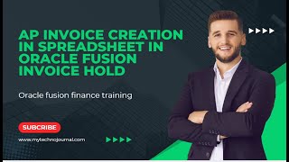 Oracle fusion training AP Invoice creation in spreadsheet Cancel invoicepo match invoice holdERP [upl. by Shishko640]