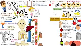 Farmacología ACENOCUMAROL Anticoagulantes [upl. by Notned]