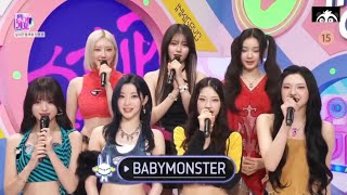 BABYMONSTER DRIP SBS INKIGAYO INTERVIEW ENGLISH SUBTITLES [upl. by Ademla]