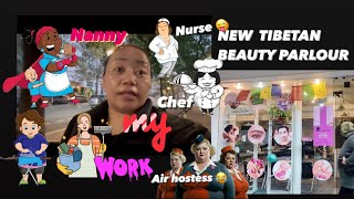 THATS WHAT I DO amp NEW TIBETAN BEAUTY PARLOUR NEAR PÈRE LACHAISE tibetanvlogger job beautyparlour [upl. by Erlond]