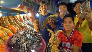 FRESHEST SEAFOOD FEAST INSANE Seafood Meal at Dampa Market Manila Philippines [upl. by Rambort]