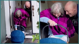 Grandparents Meet Grandchild for the First Time Emotional Surprises [upl. by Wiedmann538]