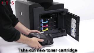 TRS Europe  Toner Cartridge Replacement  user guide  7251 7251A 7251B 7251C [upl. by Nanyk]