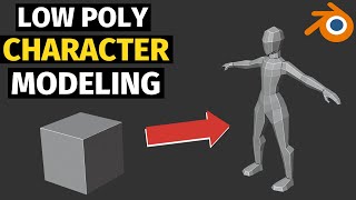 Modeling a Low Poly CHARACTER in Blender TIMELAPSE [upl. by Ennairrek]