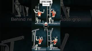 Lat pulldown variation back exercises GymFit177 [upl. by Lehcnom]