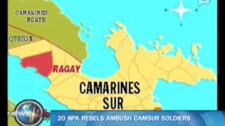 20 NPA rebels ambush CamSur soldiers [upl. by Husein428]