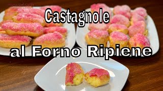 CASTAGNOLE MARCHIGIANE al forno ripiene di crema e con alchermes  Prima del CaffÃ¨ [upl. by Leizar343]