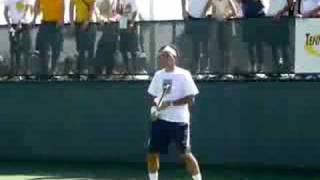 Roger Federer practice at Indian Wells 2007 [upl. by Ehrenberg]