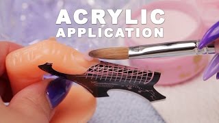 DIY Nail Workshop  Acrylic Application [upl. by Godfrey503]