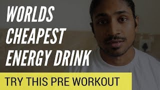 worlds cheapest pre workout  ලෝකයේ ලාබම energy drink eka  sinhala bodybuilding [upl. by Attenoj]