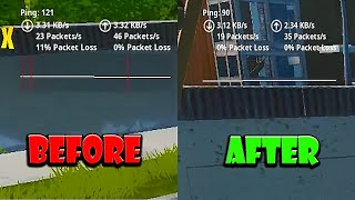 How I fixed Packet Loss and reduced my Ping in Fortnite [upl. by Hsekar]