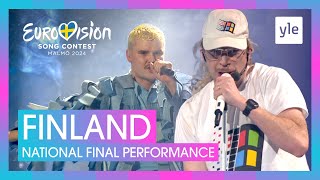 Windows95man  No Rules  Finland 🇫🇮  National Final Performance  Eurovision 2024 [upl. by Bernardine]