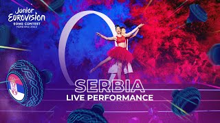 Serbia Katarina Savić  Svet Bez Granica  LIVE  Serbia 🇷🇸  Junior Eurovision 2022 [upl. by Talia]