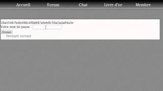 hachage dun mot de passe  Sécurité web [upl. by Okir]