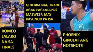 GINEBRA NAG TRADE AGAD DAHIL NASWEEP MAY SUSUNOD PA SMB ROMEO LALARO SA FINALS  CONE GILAS COACH [upl. by Ordnaxela]