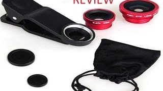 Aerb 3in1 Universal 180° Fisheye Lens  Wide Angle  Macro Lens Clip Review [upl. by Allebram]