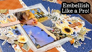 Make your scrapbook pages BETTER with easy Design Tips  Crafty Concepts With Erin [upl. by Garap966]