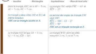 Exercice Reconnaître des triangles [upl. by Naret]