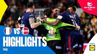 What a CRAZY final  France vs Denmark  Highlights  Mens EHF EURO 2024 [upl. by Aryam]