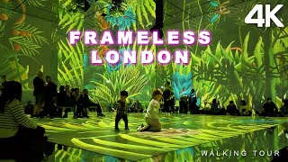 Frameless London Immersive Art Experience Full Tour in 4K  Silent Journey [upl. by Gerg26]