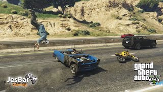 Choques de Autos 2024 en GTA 5 Car Crashes Compilation  Carros que chocan Choques en Cámara Lenta [upl. by Llevrac384]