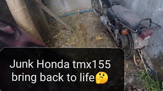 TMX 155 hondamotorcycles restoration timelapse [upl. by Letnom]