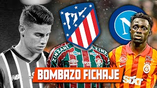 BOMBAZO COLOMBIANO x ATLETICO de MADRID l JAMES MALAS NOTICIAS l DAVINSON SANCHEZ x NAPOLI [upl. by Schwerin]