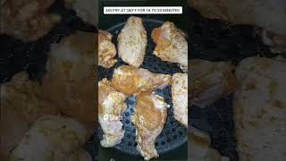 BBQ Air Fryer Chicken Wings Recipe [upl. by Yllaw173]