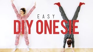 EASY DIY ONESIE  THE SORRY GIRLS [upl. by Persas]