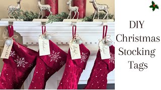 DIY Christmas Stocking Tags [upl. by Teena741]