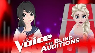 ✪ Yandere Chan  No Tears Left To Cry ✪ Blind Auditions ► The Voice M2L [upl. by Hayne]