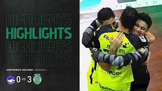 Futsal  Resumo AD Modicus x Sporting CP [upl. by Yanad576]