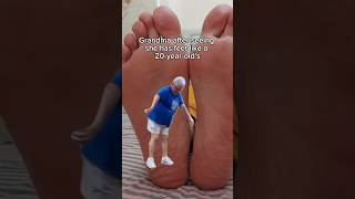 Grandma Tries Foot Peel Mask Wild Peeling Transformation on Aged Feet shorts [upl. by Kassaraba]