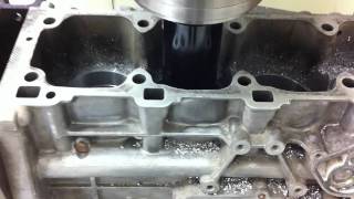 Porsche 25L Block being machined for Darton MID Sleeves [upl. by Gualtiero]