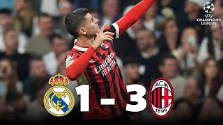 Real Madrid vs AC Milan 13  RESUMEN y GOLES del PARTIDO  Champions League 2024 [upl. by Kirtley]