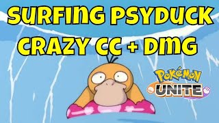 Surfing PSYDUCK  CRAZY CC  Which BUILD is BETTER  PSYDUCK  POKEMON UNITE [upl. by Amie]