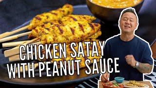 How to Make Jet Tilas Chicken Satay with Peanut Sauce  Ready Jet Cook  Food Network [upl. by Ainecey]