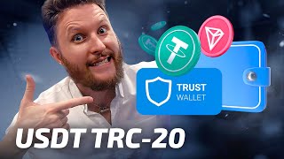 How to Create TRC20 account using Trust Wallet Send amp Receive USDT [upl. by Daney]