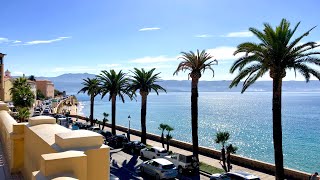 Ajaccio Corsica HD Video  5 BEAUTIFUL Port Bars Restaurants amp Beaches [upl. by Dnalyaw]