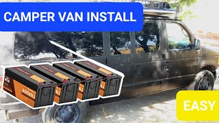 MASSIVE 800AH Camper Van BATTERY BANK [upl. by Kylie]