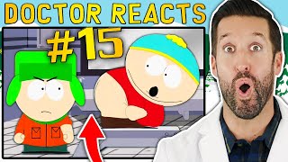 ER Doctor REACTS to Funniest South Park Medical Scenes 15 [upl. by Angelico792]