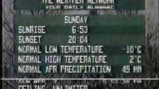 The Weather Network Timmins Sun Apr 7 1991 [upl. by Donetta]