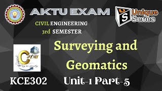 U1P5  Surveying and Geomatics  Civil Engineering Btech 2nd year  AKTU Lecture uniqueseries [upl. by Zellner]