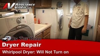 Whirlpool Dryer Repair  Will Not Turn On  Belt Switch [upl. by Barcot365]