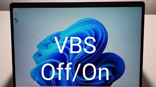 How To Turn VBS Off or On with Windows 11  10 [upl. by Augustine]